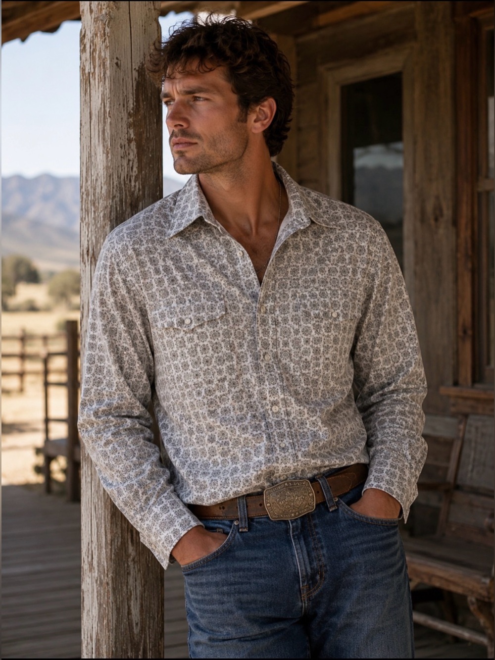 Howe western Button‑Up Shirt